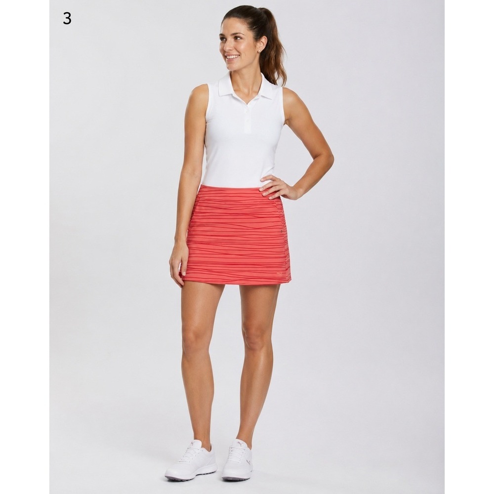 Puma Athletic Tennis Pickleball Golf Skort Womens 14 Pink Polyester Pockets NWOT